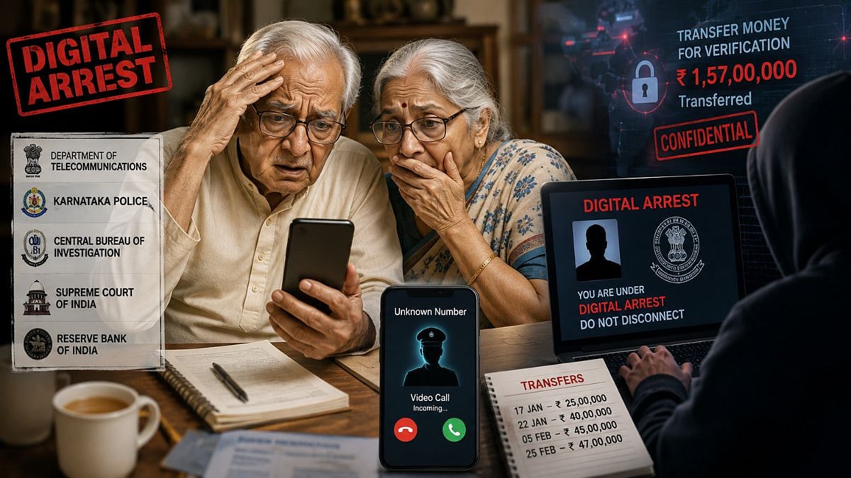 Navi Mumbai Cyber Fraud: 90-Year-Old Nerul Retired Pensioner, Wife Lose ₹1.57 Crore In Fake Digital Arrest Scam; Case Registered