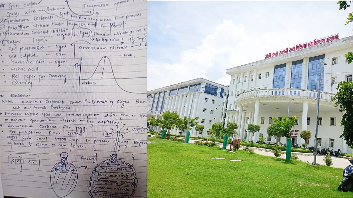 First-Year Medical Student Detained After Alleged Hand-Written Bomb-Making Procedure Paper Found At...