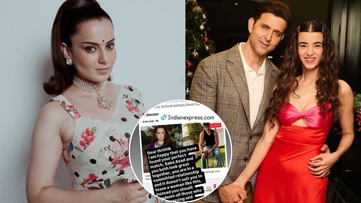 'Stop Teasing A Woman': Kangana Ranaut Calls Out Hrithik Roshan For 'Embarrassing' Partner Saba Azad Amid 'World Owes Him An Apology' Trend Comment