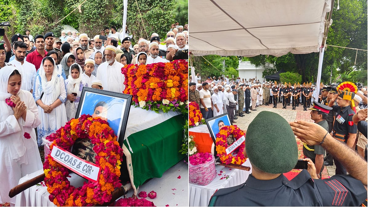 'Major Hamza Arif Amar Rahe': Indore Pays Final Tribute To Army Officer Killed In Jaisalmer Crash