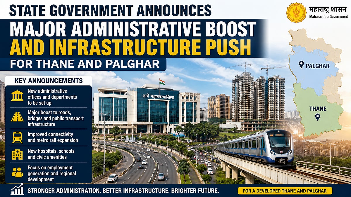 State Govt Announces Major Administrative Boost & Infrastructure Push For Thane & Palghar