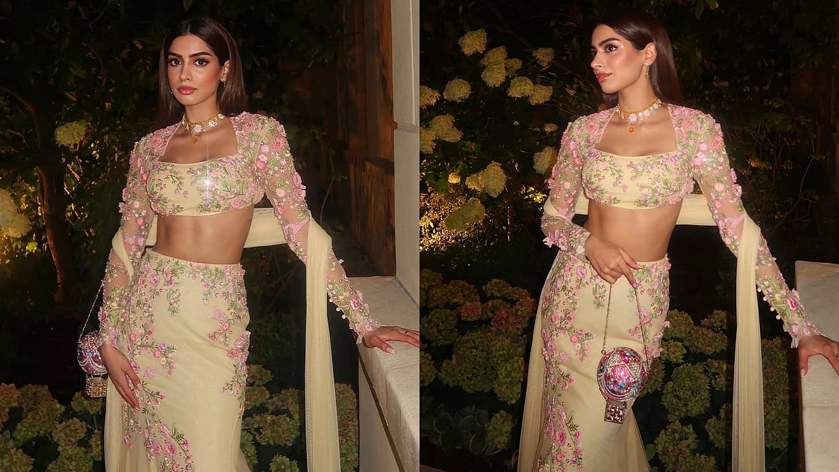 Khushi Kapoor's Ethereal Butter Yellow Lehenga Deserves A Spot On Your Wedding Mood Board