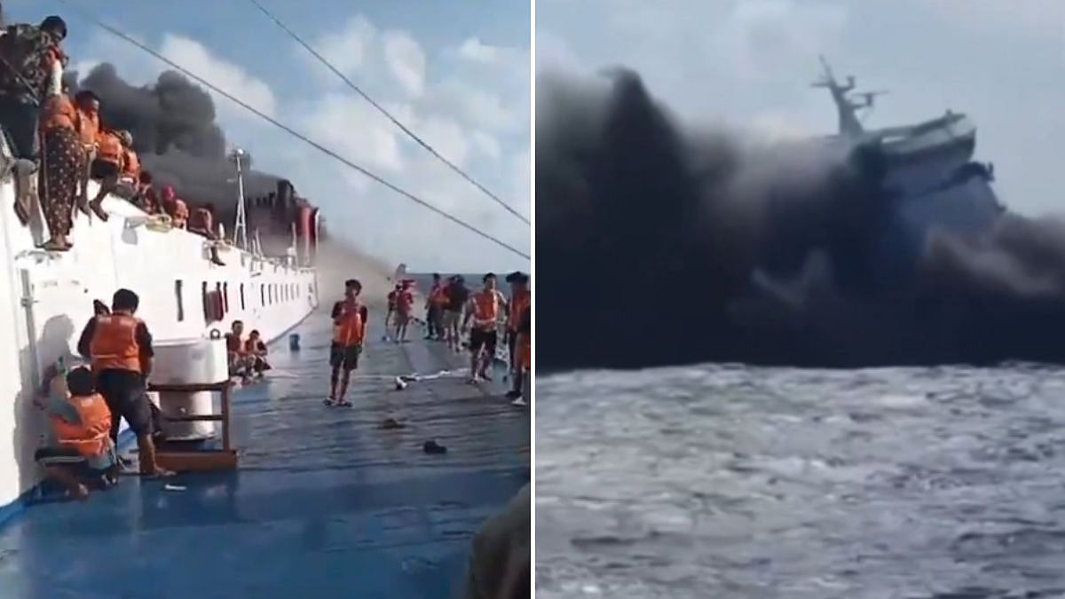 Indonesian Ferry Carrying More Than 250 People Catches Fire, 5 Dead And 41 Missing