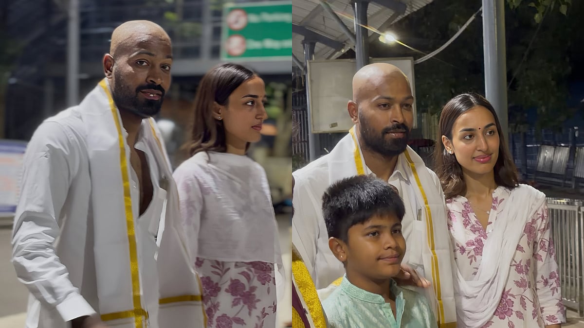 Hardik Pandya Shaves His Head At Sacred Tirumala Temple & Offers His Hair As Symbol Of Surrendering; Spotted With Mahieka Sharma