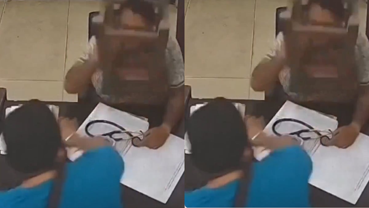 'His BP Got Checked Without Any Machine': Doctor Asks Patient To Wait 10 Minutes For BP Check; Man Loses Temper, Smashes Table On His Head | Video Goes Viral 