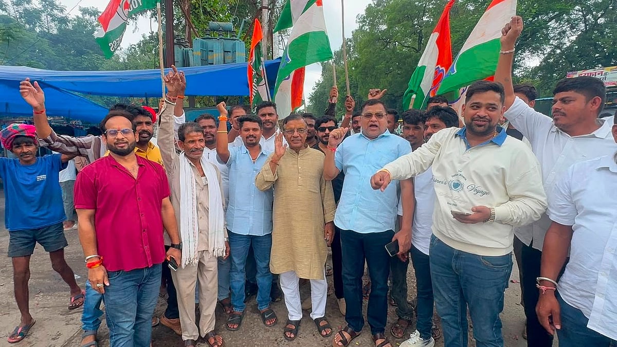 Datia Assembly Bypoll: Congress Celebrates Ghanshyam Singh's Victory