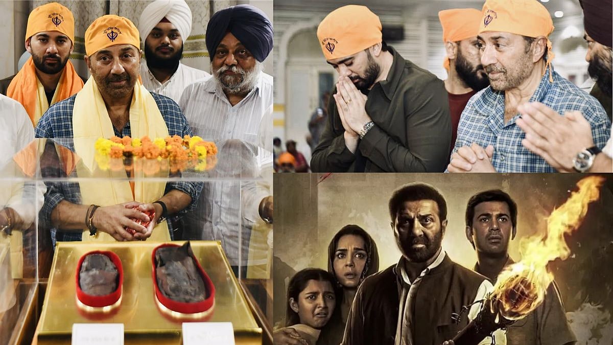 Ahead Of 'Batwara 1947', Sunny Deol Visits Patna Sahib Gurudwara With Son Karan Deol; Seeks Blessing Of Guru Gobind Singh 