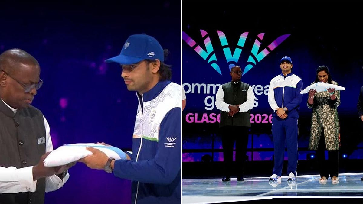 Road To Amdavad 2030 Begins! Neeraj Chopra, PT Usha Receive Commonwealth Flag During CWG 2026 Closing Ceremony | VIDEO