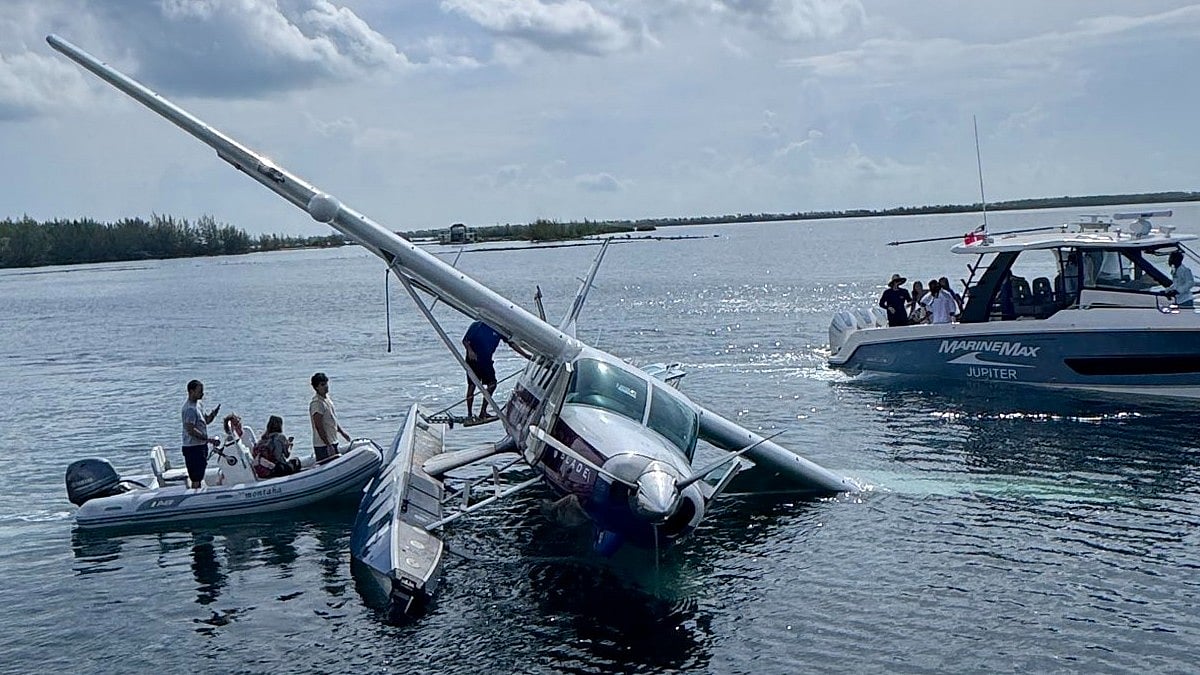 Dramatic Video Captures Seaplane Crashing Into Dock In Bahamas, All 10 Onboard Survive