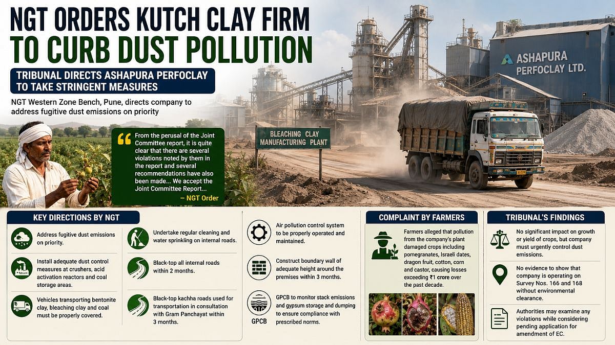 NGT Directs Gujarat-Based Firm To Implement Dust Control Measures At Kutch Plant