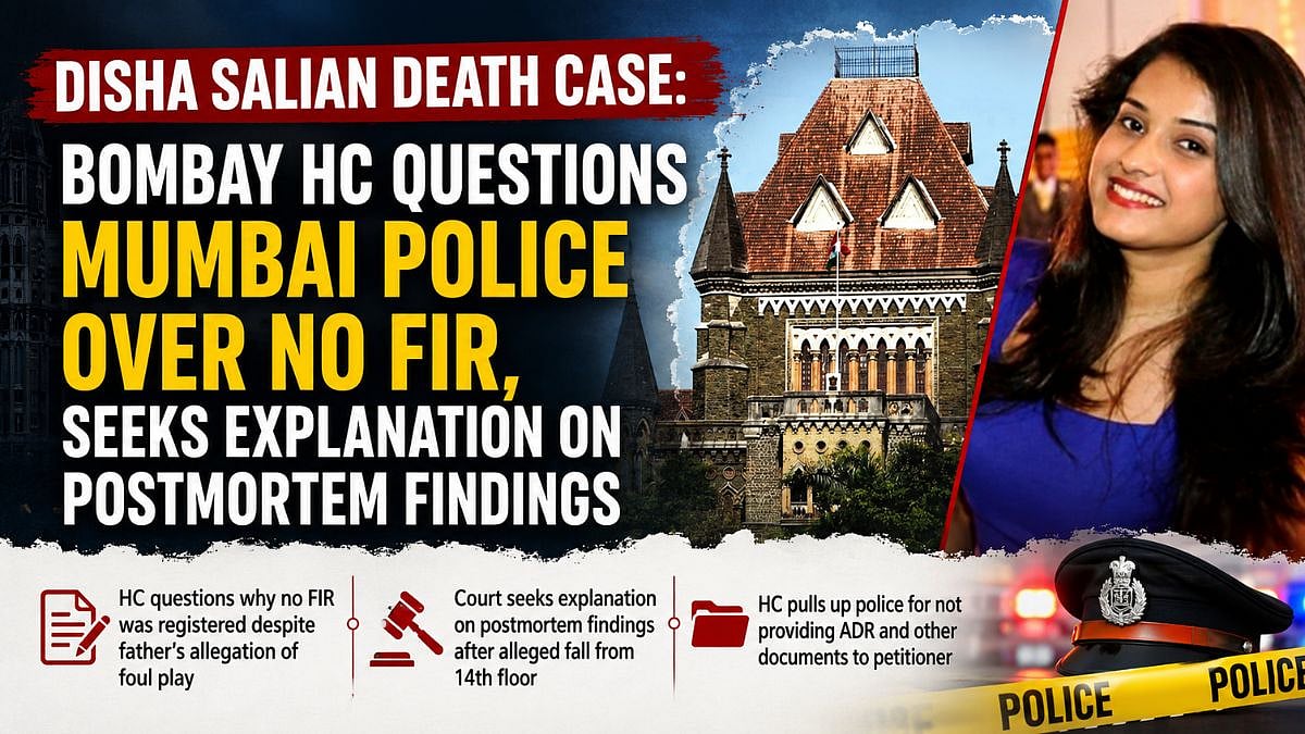 Disha Salian Death Case: Bombay HC Questions Mumbai Police Over No FIR, Seeks Explanation On Postmortem Findings