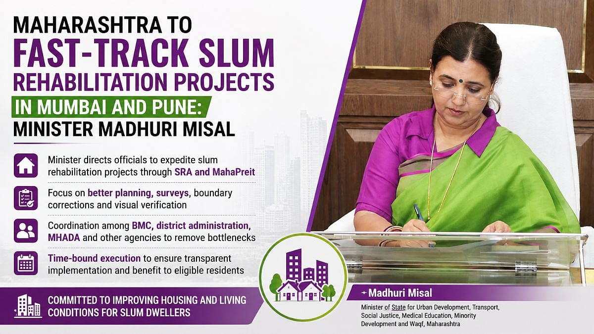 Maharashtra To Fast-Track Slum Rehabilitation Projects In Mumbai And Pune: Minister Madhuri Misal