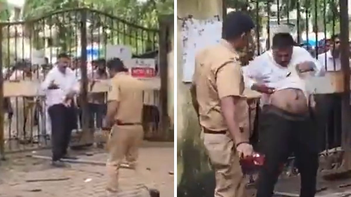 Mumbai: 2 Contractors Stab Each Other Outside BMC F-North Ward Office; Tender Dispute Suspected - VIDEO