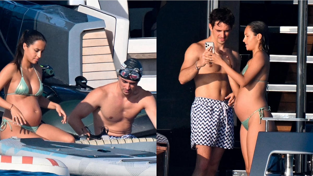 F1 Star Charles Leclerc's Wife Alexandra REVEALS Her Baby Bump In Bikini During Italian Yacht Vacation: See Viral Pics