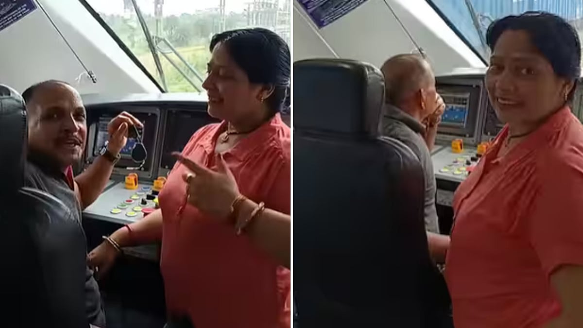 Loco Pilot's Wife Makes Reel Inside Vande Bharat Cabin; Netizens Demand Action Against Railway Staff - VIDEO