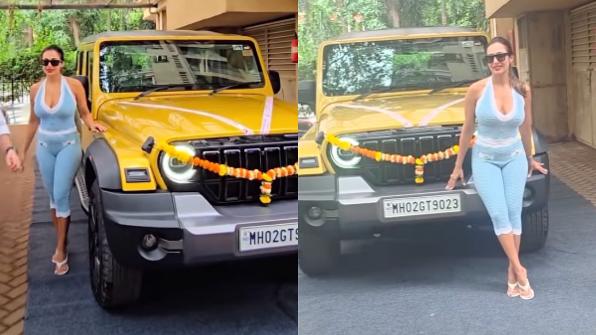 Video: Malaika Arora Buys New Mahindra Thar Roxx Worth Nearly ₹28 Lakh, Performs Puja Outside Mumbai Residence