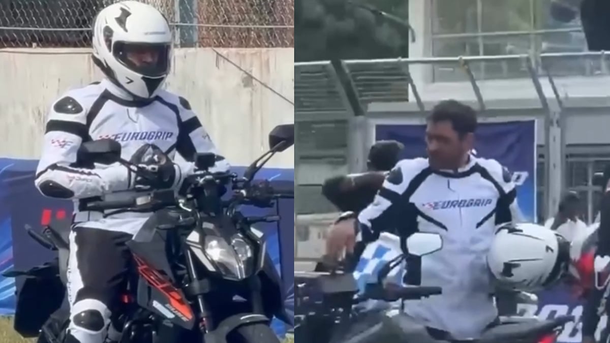 MS Dhoni's High-Speed Superbike Ride At Chennai Track Leaves Fans In Awe | Video