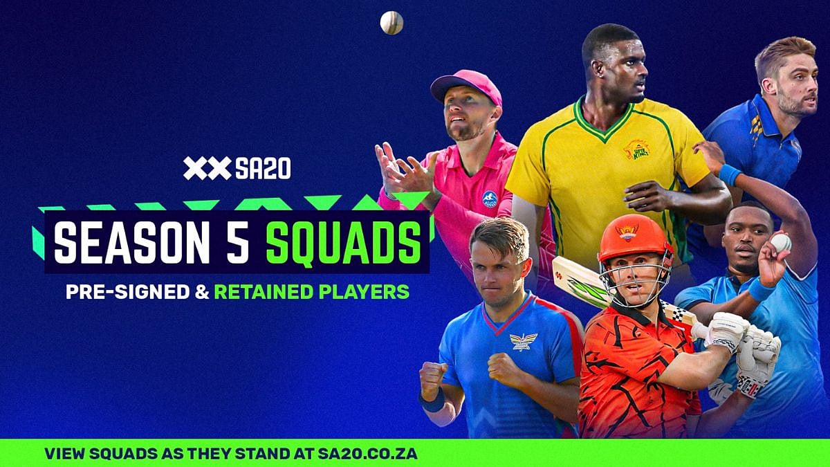 Marsh Joins SEC, Sam Curran Returns With DSG as SA20 Season 5 Franchises Unveil Star-Studded Pre-Auction Squads