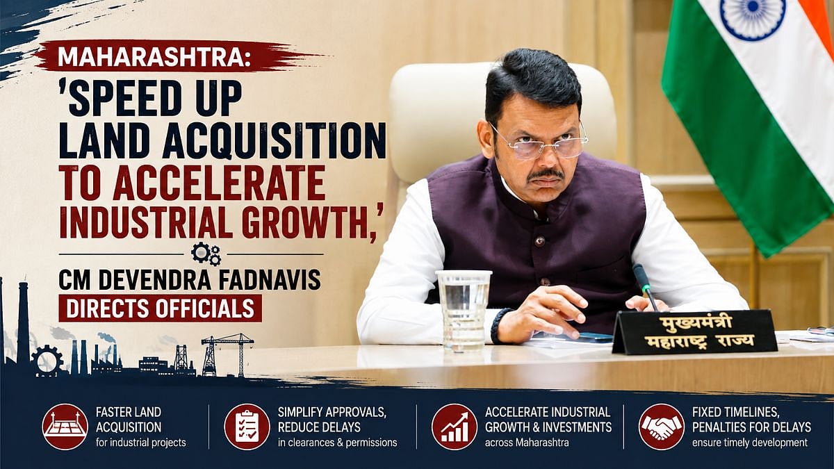 Maharashtra: 'Speed Up Land Acquisition To Accelerate Industrial Growth,' CM Devendra Fadnavis Directs Officials