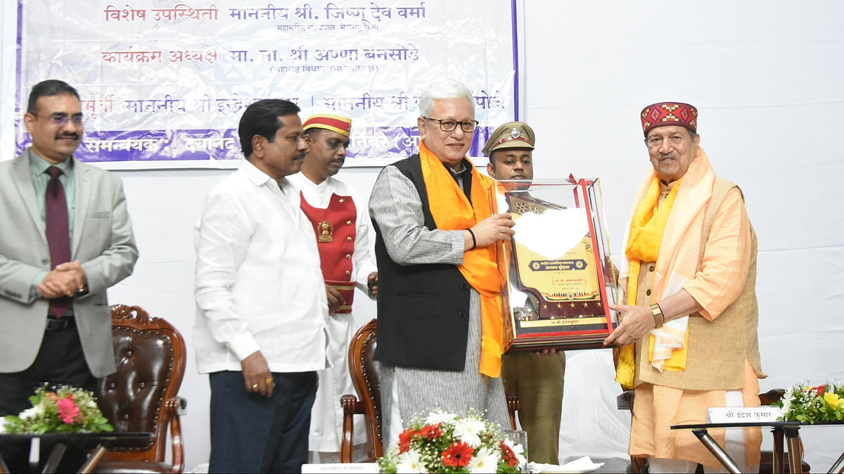 Maharashtra Governor Felicitates Indresh Kumar, Palga Rinpoche For Promoting National Harmony Through Sindhu Mahakumbh