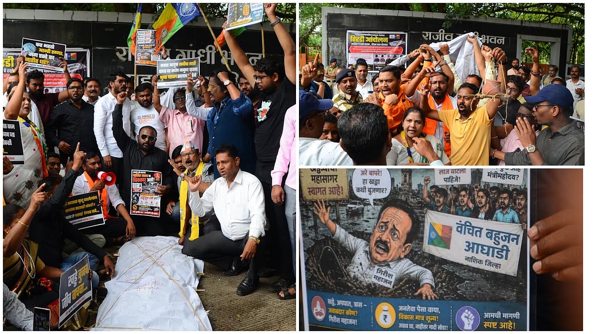 Nashik: AAP, VBA Demand Action On Potholes, Warn Of Protest Within Seven Days