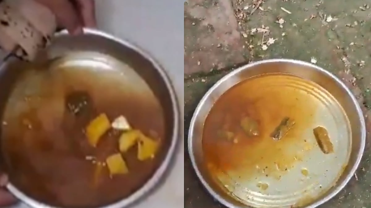 'Water Curry, Burnt Roti': UP's Sitapur Government School Mid-Day Meal Under Fire After Viral Video Shows Poor-Quality Food | Watch