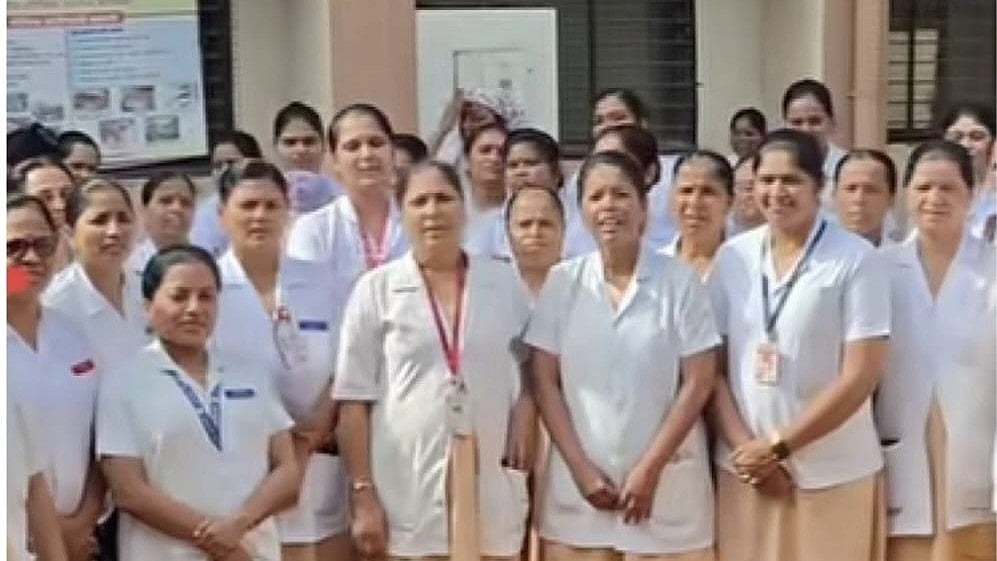 Beed Civil Hospital Nurses Hold 2-Hour Work Stoppage