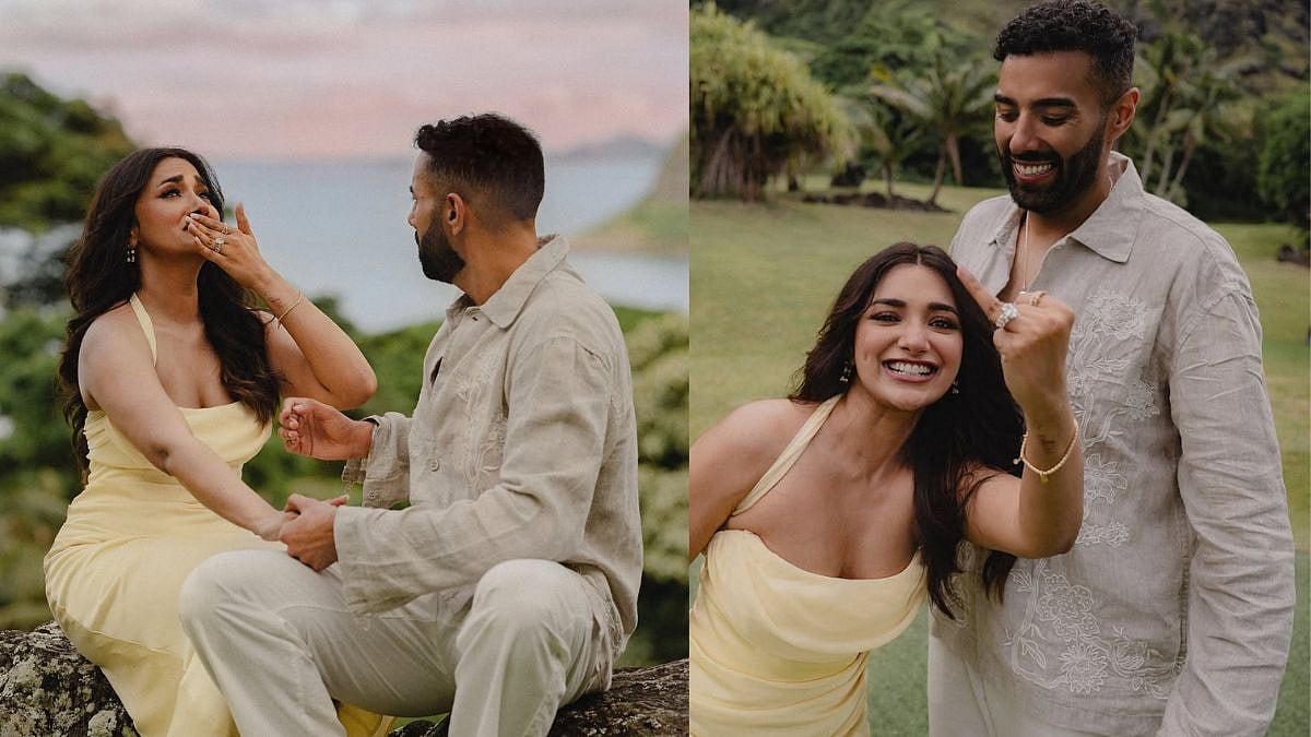 Jiya Shankar Gets Engaged To Kaaran Dhanak; Actress Breaks Down In Tears During Dreamy Proposal, Flaunts Massive Diamond Ring