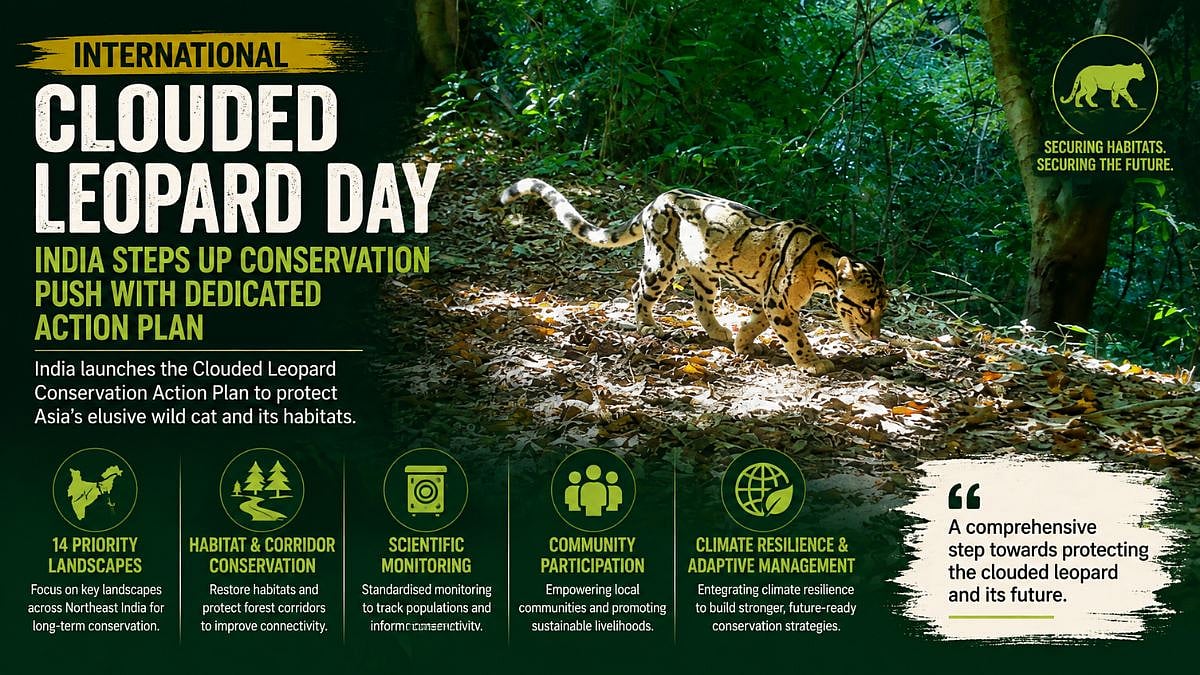 International Clouded Leopard Day 2026: India Unveils Conservation Action Plan To Protect Elusive Wild Cat