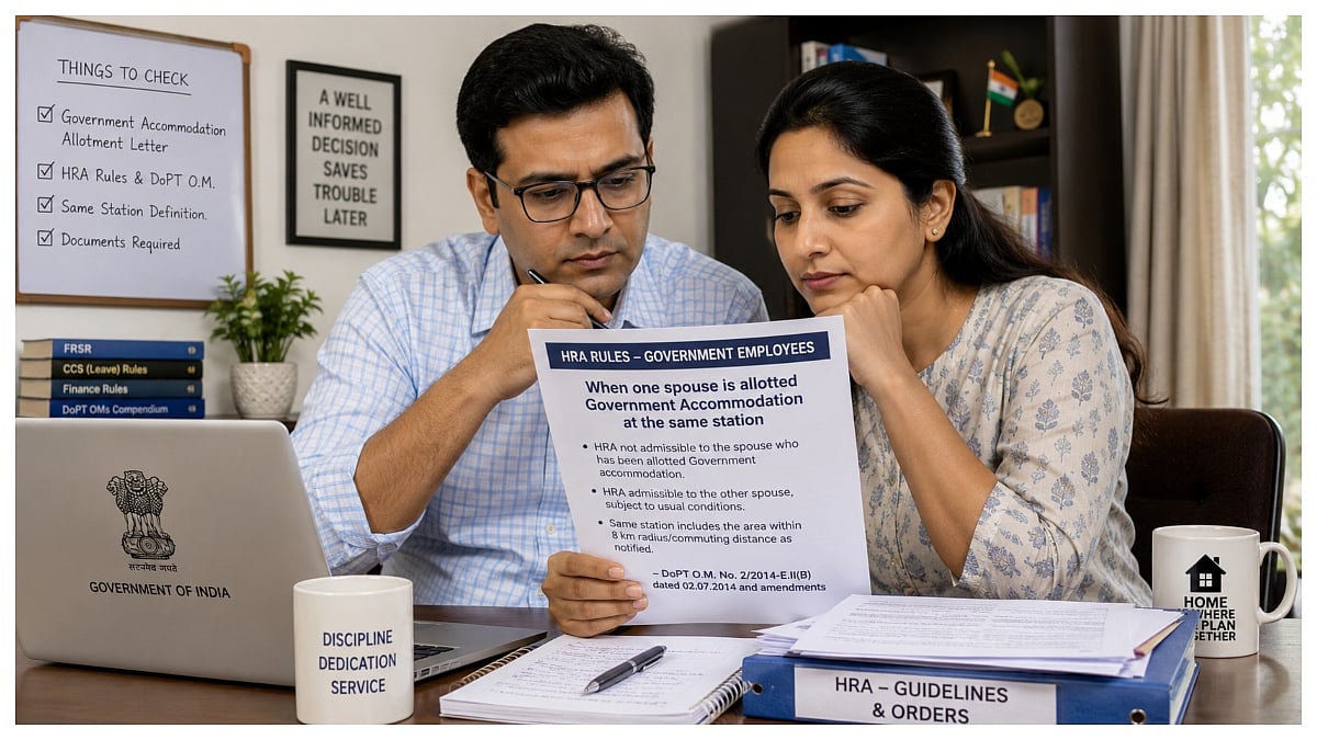 One Spouse Gets Government Housing, Will the Other Still Receive HRA? Details Inside