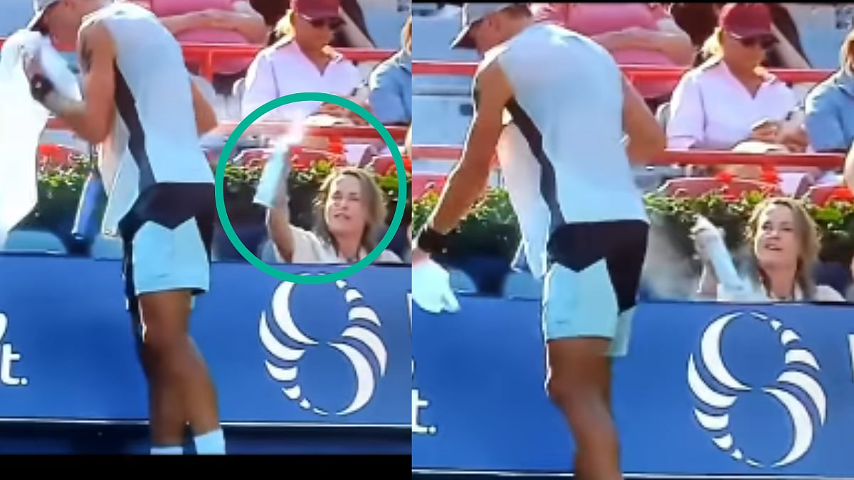 Bizarre Scenes! Woman Appears To Spray Mystery Substance Towards Jack Draper At Canadian Open; Viral Video Sparks Buzz Among Fans
