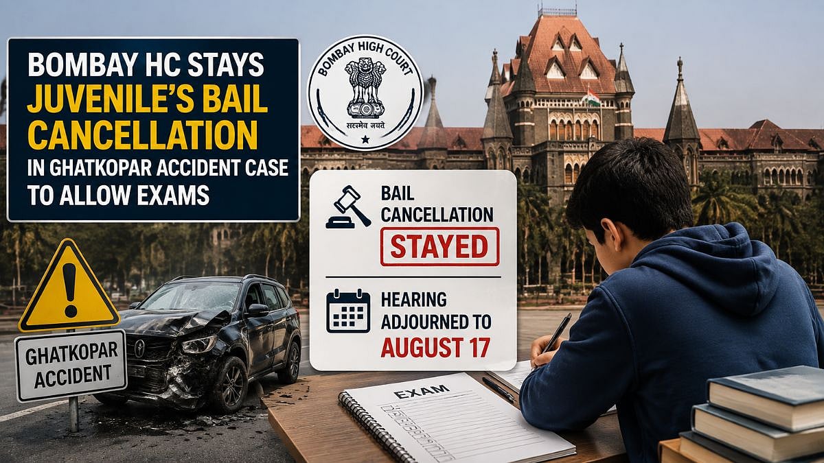 Bombay HC Stays Juvenile's Bail Cancellation In Ghatkopar Accident Case To Allow Exams
