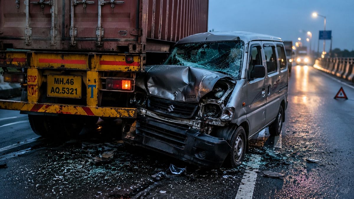 Navi Mumbai Tragedy: 26-Year-Old Man Dies After Eeco Hits Trailer In Panvel; Driver Booked For Allegedly Fleeing Scene