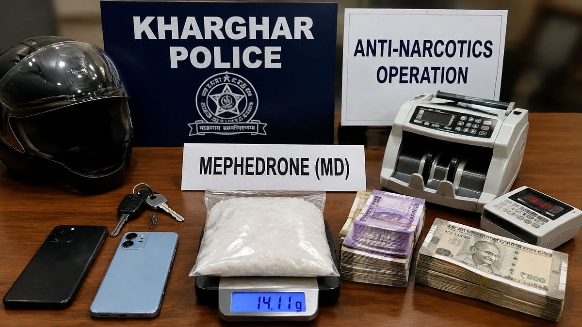 Navi Mumbai Crime: Kharghar Police Arrest 2 Alleged Drug Peddlers, Seize MD And Property Worth ₹4.33 Lakh