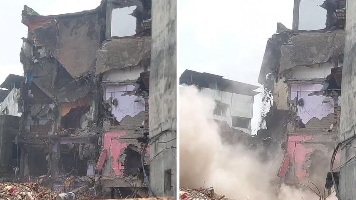 Seven Days After Fatal Collapse, BNCMC Demolishes Remaining Portion Of Kohinoor Apartment In Bhiwandi