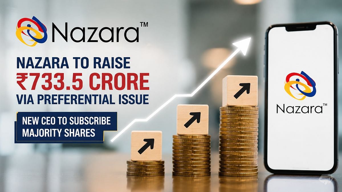 Nazara Technologies To Raise ₹733.5 Crore Via Preferential Issue; Incoming CEO To Invest ₹583.5 Crore