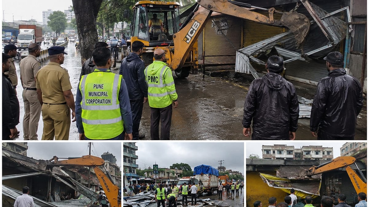 PMC NIBM Road demolition drive