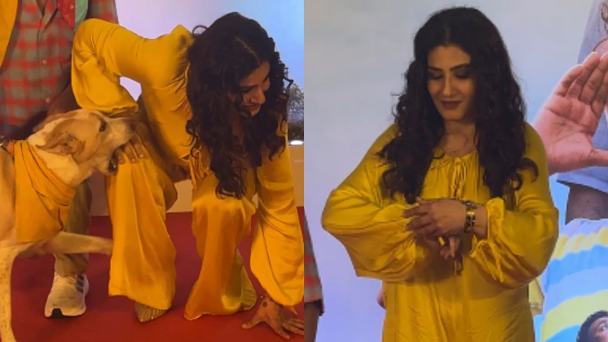 'So Kind & Composed': Raveena Tandon's Calm Reaction After Dog Nearly Bites Her At Ohh My Dog Mumbai Red Carpet Wins Hearts—VIDEO