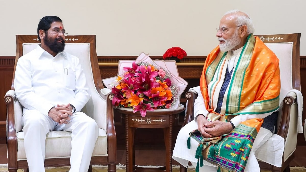 PM Modi Meets Eknath Shinde, Shiv Sena MPs In Delhi; Enquires About Flood Situation In Maharashtra