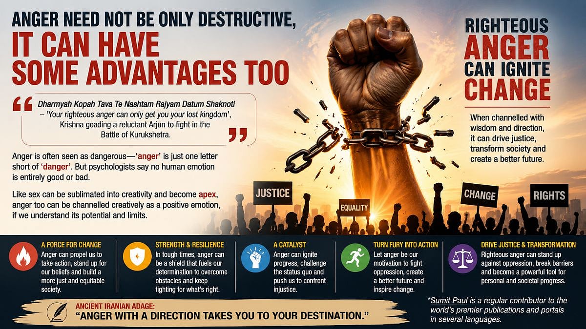 Anger Need Not Be Only Destructive, It Can Have Some Advantages Too