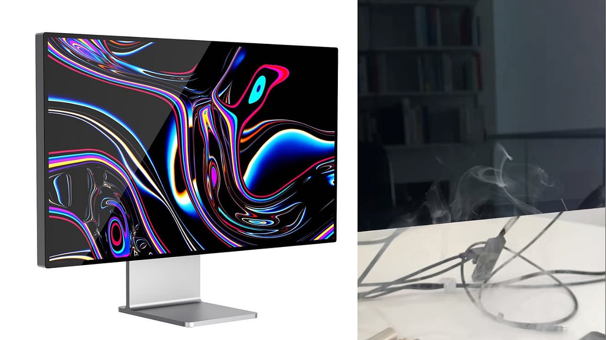 Apple Studio Display XDR Explodes While In Use; User Shows Smoke Coming Out Of Screen In Video 