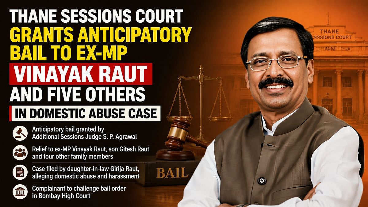 Thane Sessions Court Grants Anticipatory Bail To Ex-MP Vinayak Raut And 5 Others In Domestic Abuse Case