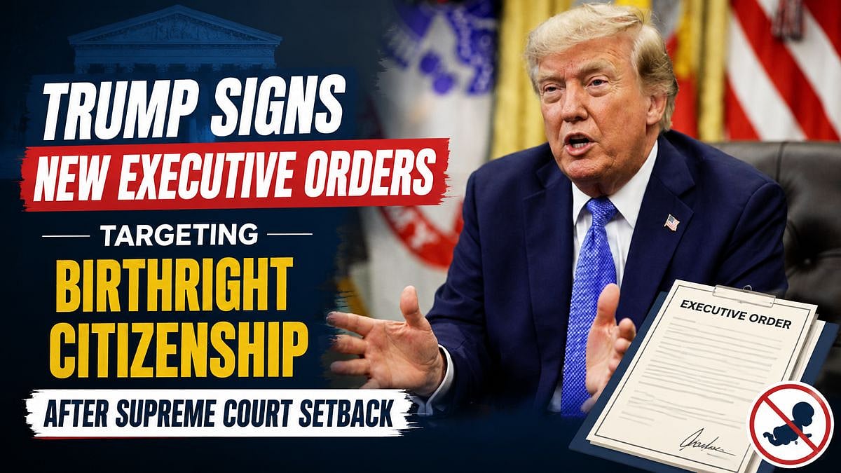US President Donald Trump Signs New Executive Orders To Restrict Birthright Citizenship After Supreme Court Setback | VIDEO