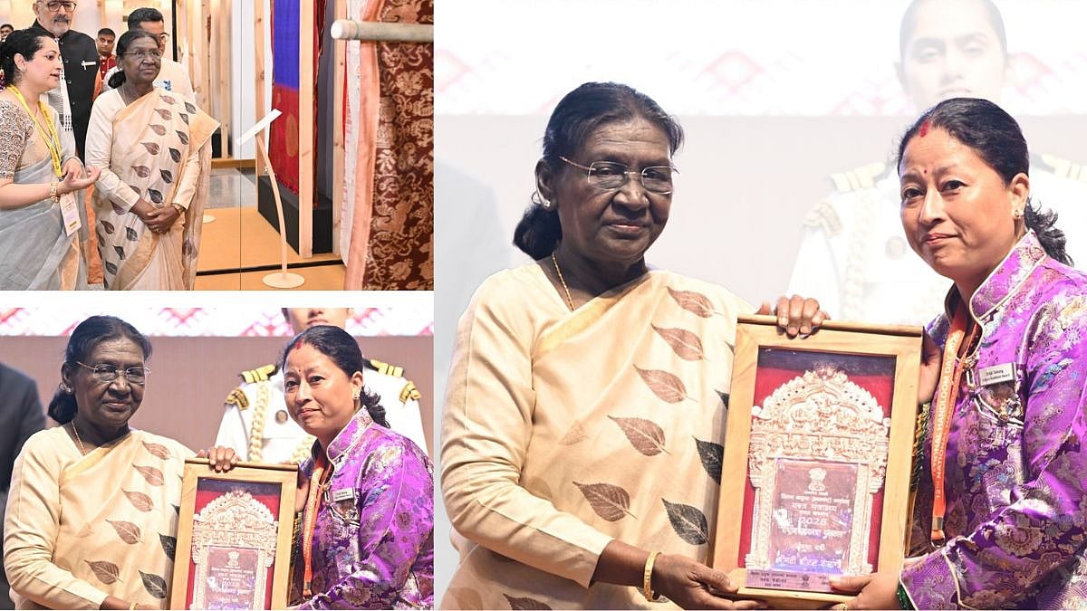 President Droupadi Murmu Presents Sant Kabir National Handloom Awards At The Rashtrapati Bhavan Cultural Centre 