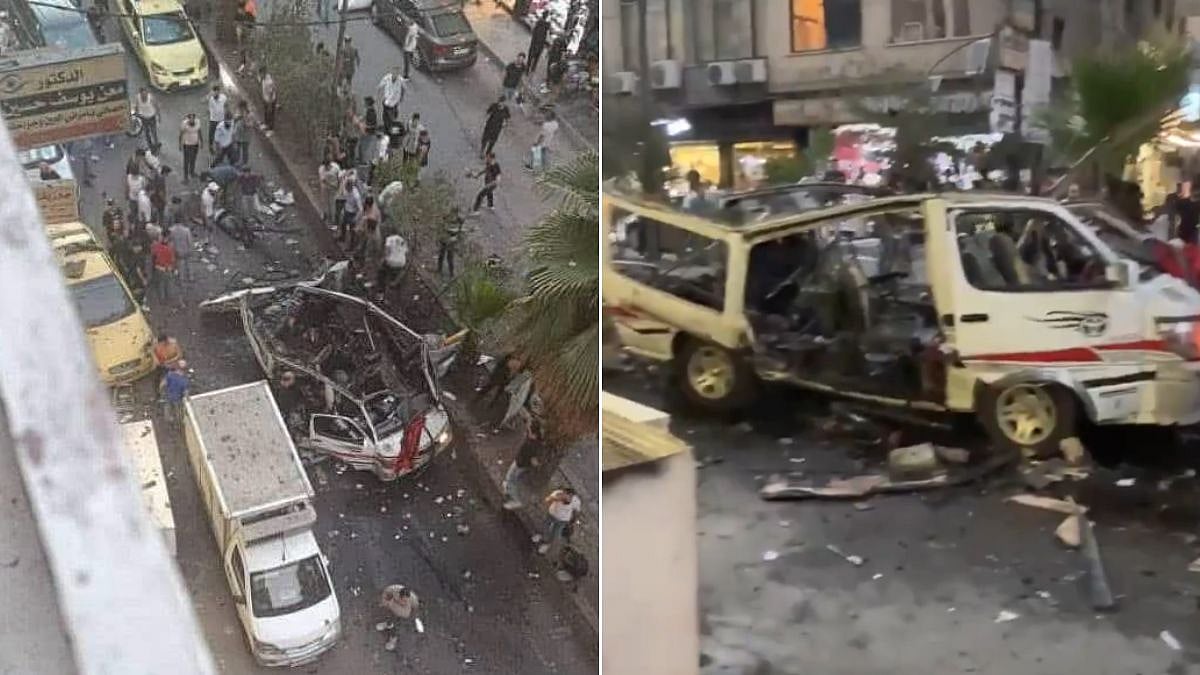 Syria Minibus Explosion: 2 Killed, 13 Injured After Explosive Device Detonates During Peak Traffic Hours In Jaramana | Video
