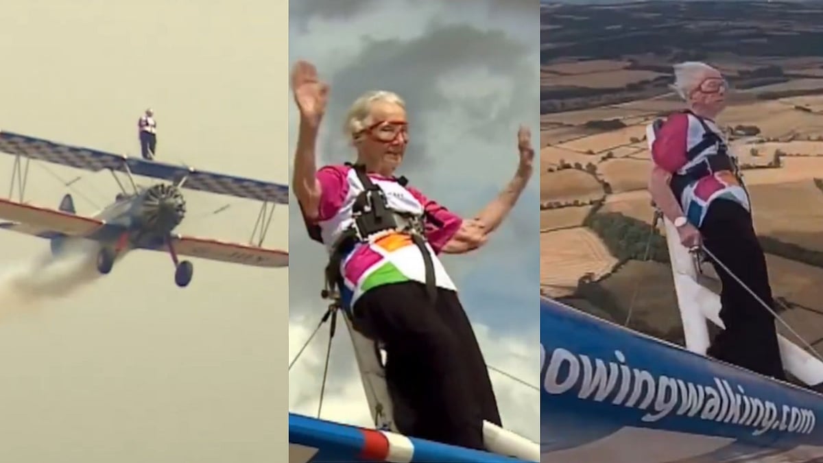 'Don't Want To Get Bored': 97-Year-Old Betty Bromage Breaks Her Own Guinness World Record By Wing Walking; Raises Funds For Hospital