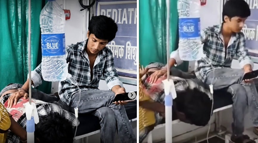Mineral Water Instead Of Saline? Dindori District Hospital In Soup After Youth's Treatment Video Goes Viral