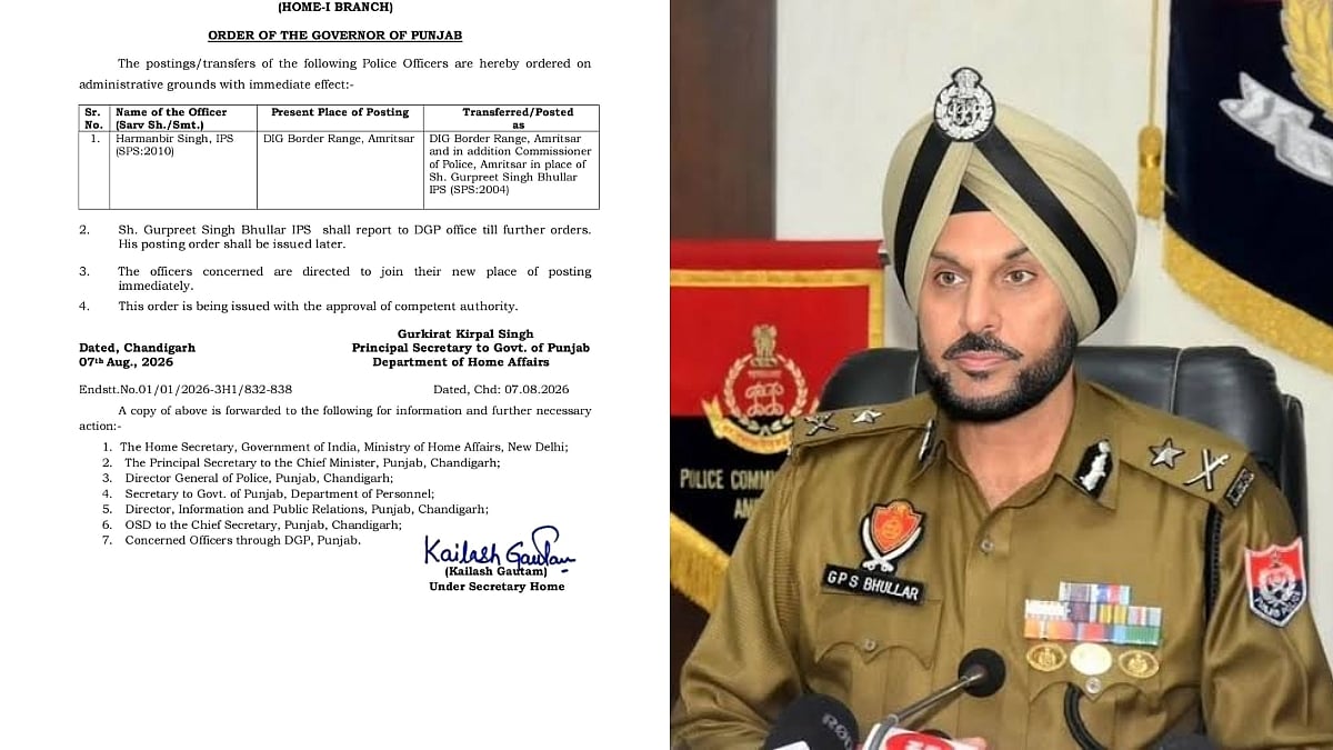 Punjab Transfers Amritsar Commissioner Gurpreet Singh Bhullar Amid Row Over Jantar Mantar Remarks