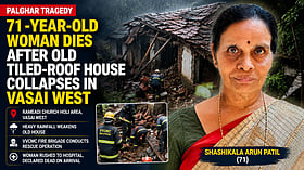 Palghar Tragedy: 71-Year-Old Woman Dies In Vasai West After Old Tiled-Roof House Collapses During Heavy Rain