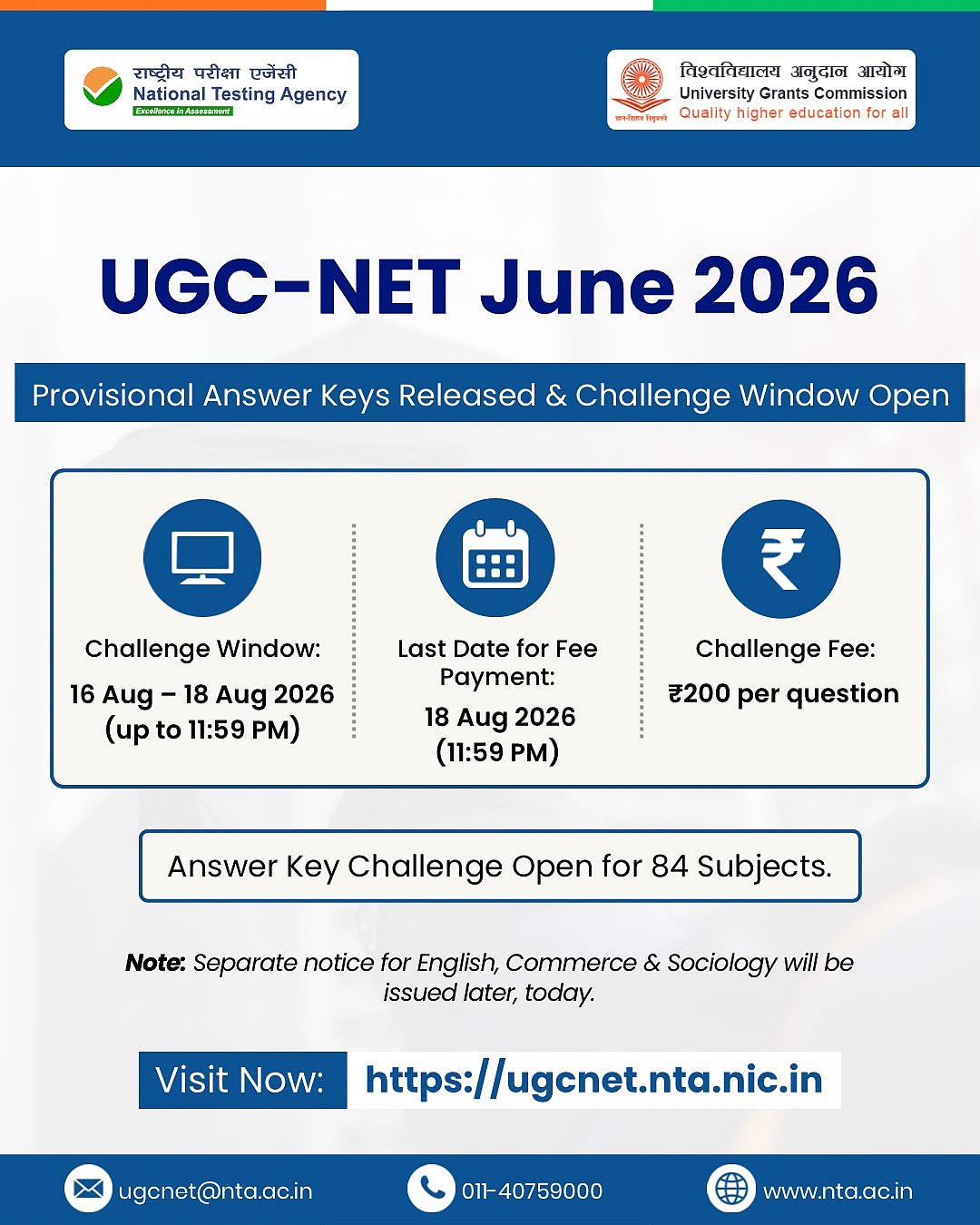 UGC NET June 2026